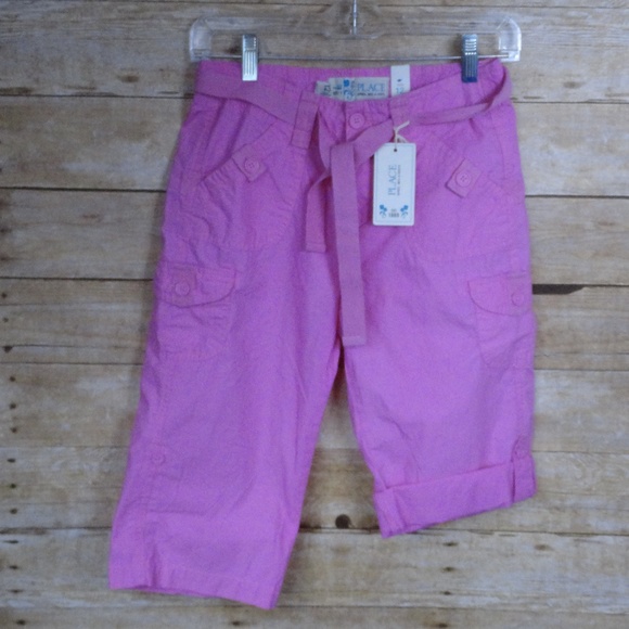 Place Pink Roll-Up Pedal Pushers - Convertible - Picture 1 of 4